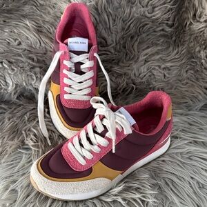 Michael Kors Pink, Yellow  and purple sneaker Shoes